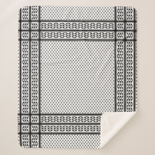 Keffiyeh-Symbol des palästinensischen Widerstandsm Sherpadecke