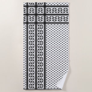 Keffiyeh-Symbol des palästinensischen Widerstandsm Strandtuch