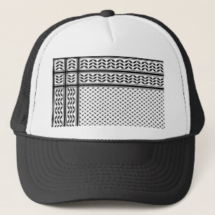 Keffiyeh-Symbol des palästinensischen Widerstandsm Truckerkappe
