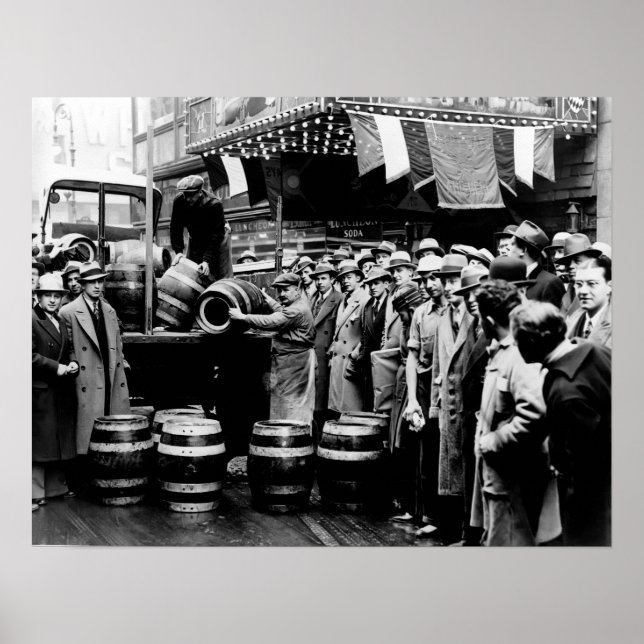 KEG BIER WIRD ALS VERBOT ENDS 1933 LIEFERT POSTER (Vorne)