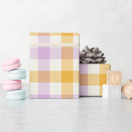 Kegelblume Gingham - Geschenkpapier