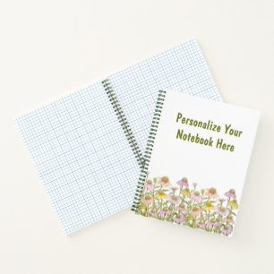 Kegelblumen-Aquarell-Botanik-Kunst Notizbuch