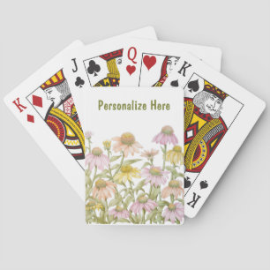 Kegelblumen-Aquarell-Botanik-Kunst Spielkarten