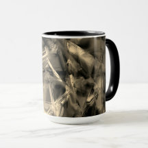 Kegelförmige Quadrate mit "falschen Pinselstrichen