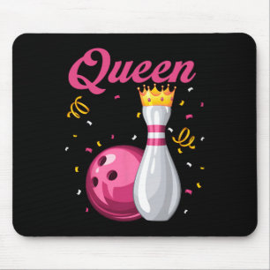 Kegelkönigin Bowling Liebhaberin Bowling Königinne Mousepad