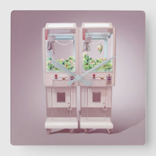 Kegelmaschine Quadratische Wanduhr