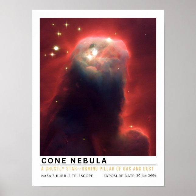 Kegelnebel Weltraum Bildung Poster (Vorne)