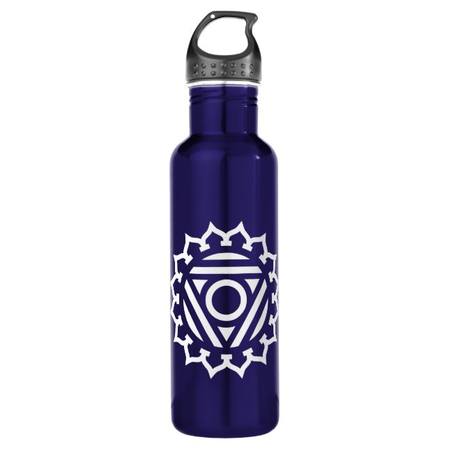 Kehle Chakra Energie Trinkflasche (Vorderseite)