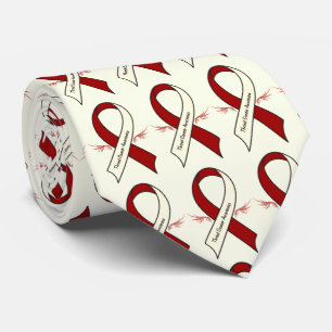 Kehlkopfkrebs-Bewusstseins-Band mit Flügeln Krawatte