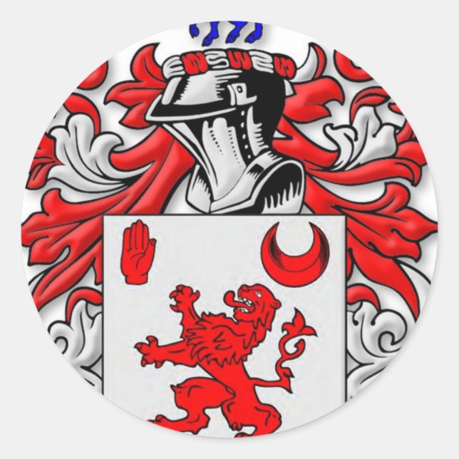 Kehoe-Wappen Runder Aufkleber (Vorderseite)