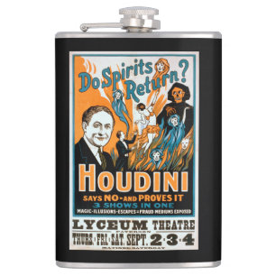 Kehren Geister zurück? Houdini sagt NEIN - Beweist Flachmann