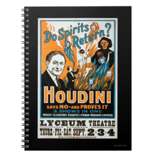 Kehren Geister zurück? Houdini sagt NEIN - Beweist Notizblock