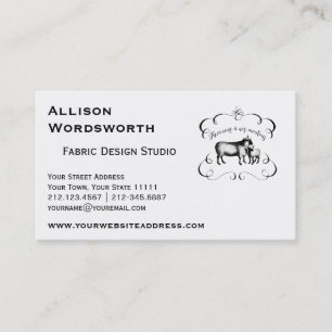 Kehren wir zurück zu unseren Schafen - Lustige Vin Visitenkarte
