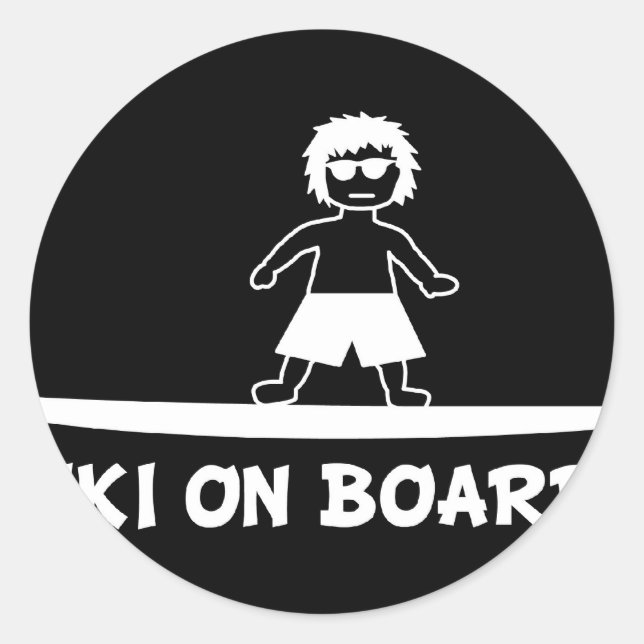 Keiki an Bord.JPG Runder Aufkleber (Vorderseite)