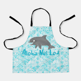 Keiki Watercolor Dolphin Wave Engineer Schürze