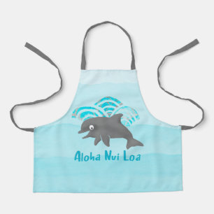 Keiki Watercolor Dolphin Wave Schürze