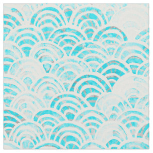 Keiki Watercolor Shibori Waves Stoff