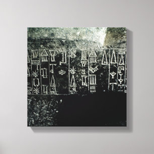 Keilförmiges Skript Leinwanddruck