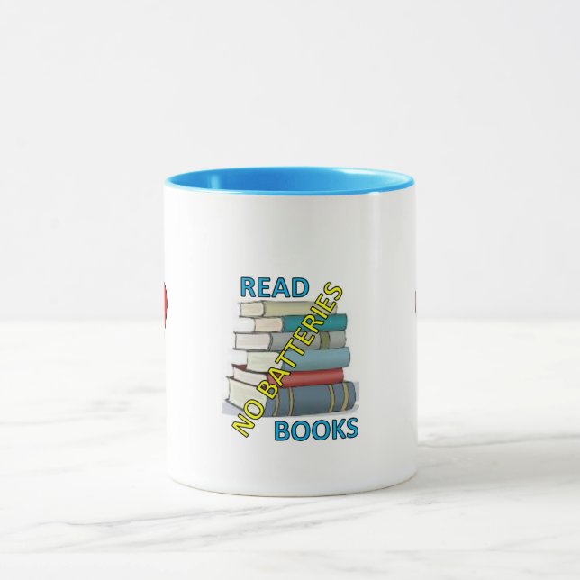 Kein Akku Buch Tasse (Zentrum)