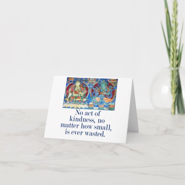 Kein Akt der Freundlichkeit - Zitat des Mitgefühls Karte (Vorderseite)