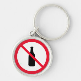 Kein Alkohol Verbotenes Unterschreiben | Premium-S Schlüsselanhänger