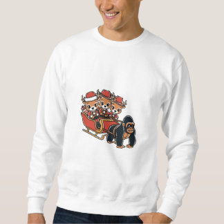 Kein anderer Weg Gorilla Dei Weihnachten Sweatshirt