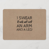 Kein Arm und Leder Kosten Funny Bridesmaid Vorschl