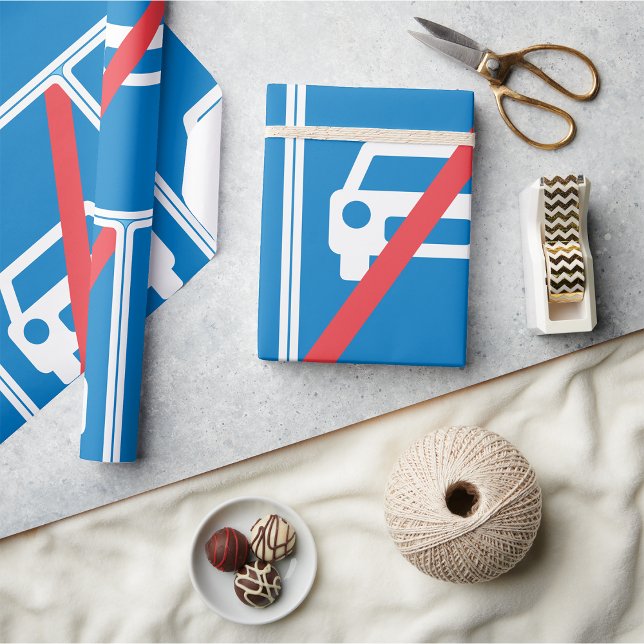 Kein Auto-Zeichen Geschenkpapier (Von Creator hochgeladen)