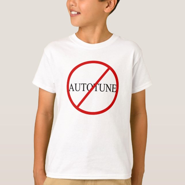 Kein Autotune T-Shirt (Vorderseite)