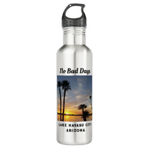 Kein Bad Days in Lake Havasu Sunset mit Palmen! Edelstahlflasche