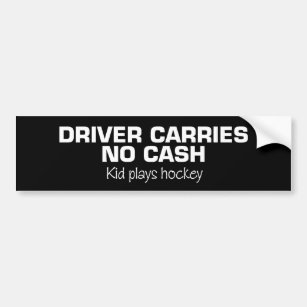 Kein Bargeld (Kinderspiel-Hockey) Autoaufkleber