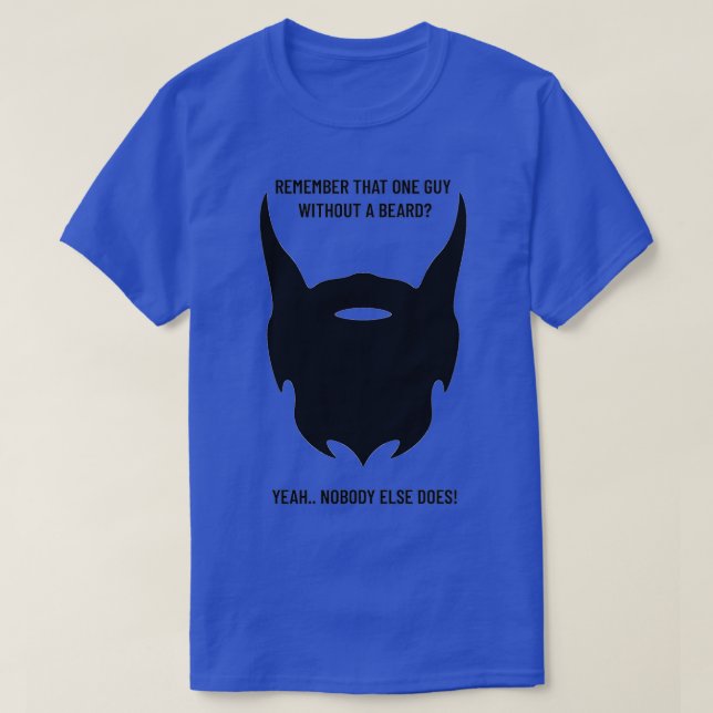 Kein Bart nicht beeindruckt T-Shirt (Design vorne)