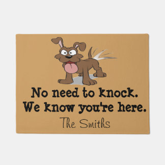 Kein Bedarf zu klopfen Fußmatte