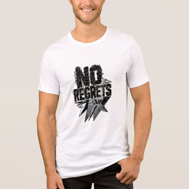 Kein Bedauern Tri-Blend Shirt (Vorderseite)
