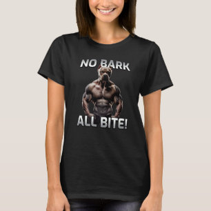 Kein Bellen, nur Biss Pitbull Hund Premium T-Shirt