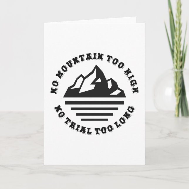 Kein Berg zu hoch, kein Weg zu lang Karte (Vorderseite)