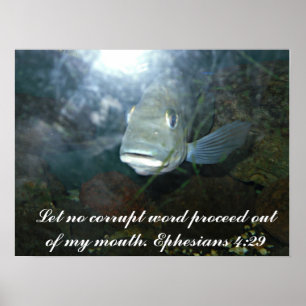 Kein beschädigtes Wortposter gelassen Poster