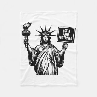 Kein bezahlter Protestierer Politischer Protest ge Fleecedecke