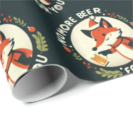 Kein Bier für dich Weihnachtsfoxentzug Geschenkpapier