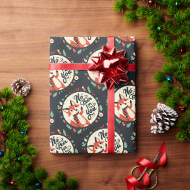 Kein Bier für euch Weihnachtsfox Geschenkpapier