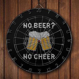 Kein Bier kein fröhlicher süßlicher Pullover Dartscheibe