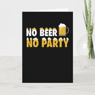 Kein Bier kein Party Karte