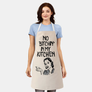 KEIN BITCHIN' IN MEINEN KÜCHENRETRO-HOUSEWIFF-SCH SCHÜRZE