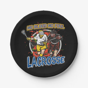Kein Blut, kein regelwidriger Lacrosse Pappteller