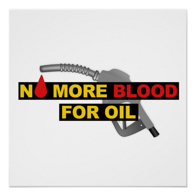 Kein Blut mehr für Öl Poster (Vorderseite)