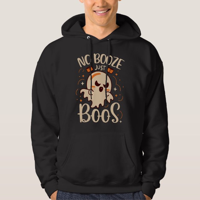 Kein Booze, nur Boos Halloween Hoodie (Vorderseite)