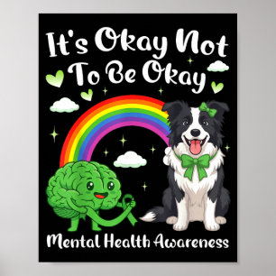 Kein Border Collie zur Sensibilisierung für psychi Poster