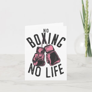 Kein Boxen kein Training oder Workout Boxhandschuh Karte