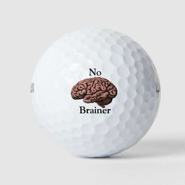 Kein Brainer Golf Ball (Vorderseite)