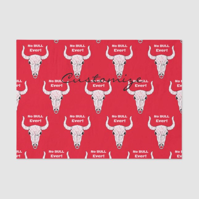 Kein Bull je Thunder_Cove Seidenpapier (Vorderseite)